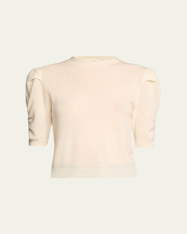 Ruched Cashmere-Wool Sweat